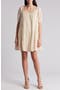 Tiered Puff Sleeve Cotton Dress