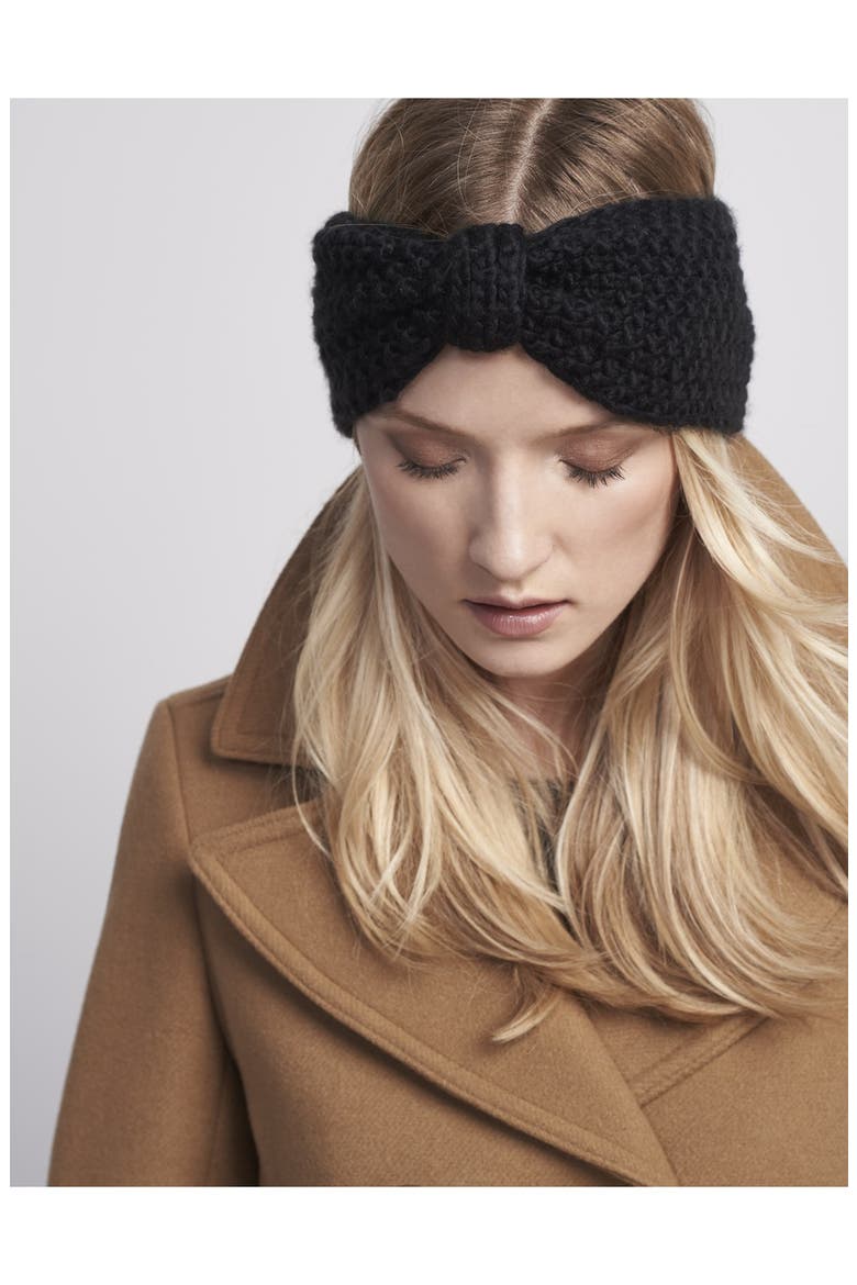 Chunky Knit Head Wrap, Alternate, color, NAVY