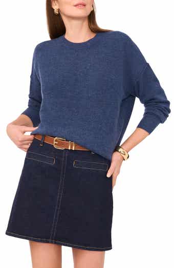 Vince Camuto Exposed Seam Crewneck Sweater