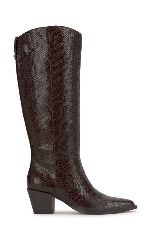 Jessica Simpson Hemmia Pointed Toe Knee High Boot In Brown