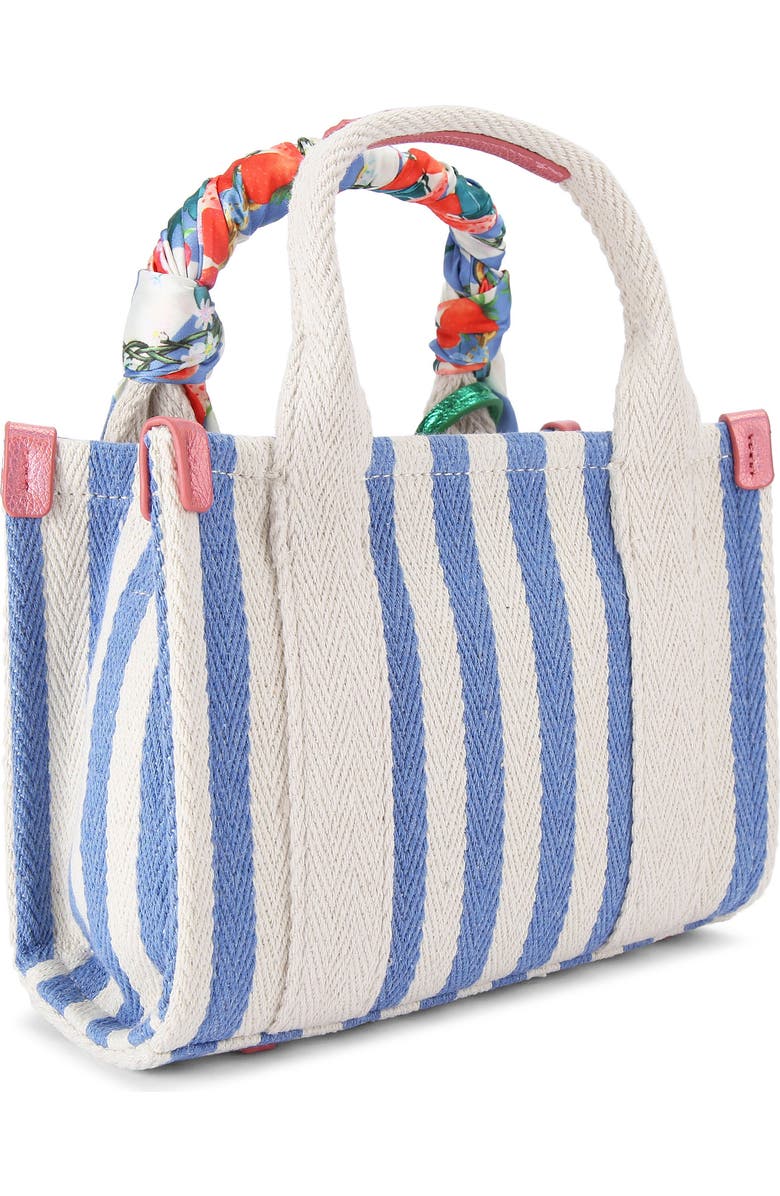 Kurt Geiger London Extra Small Southbank Stripe Shopper, Alternate, color, Open Blue