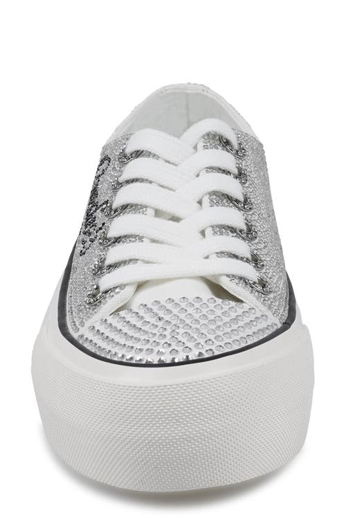 Candies Candie's Leann Low Top Platform Sneaker In Silver