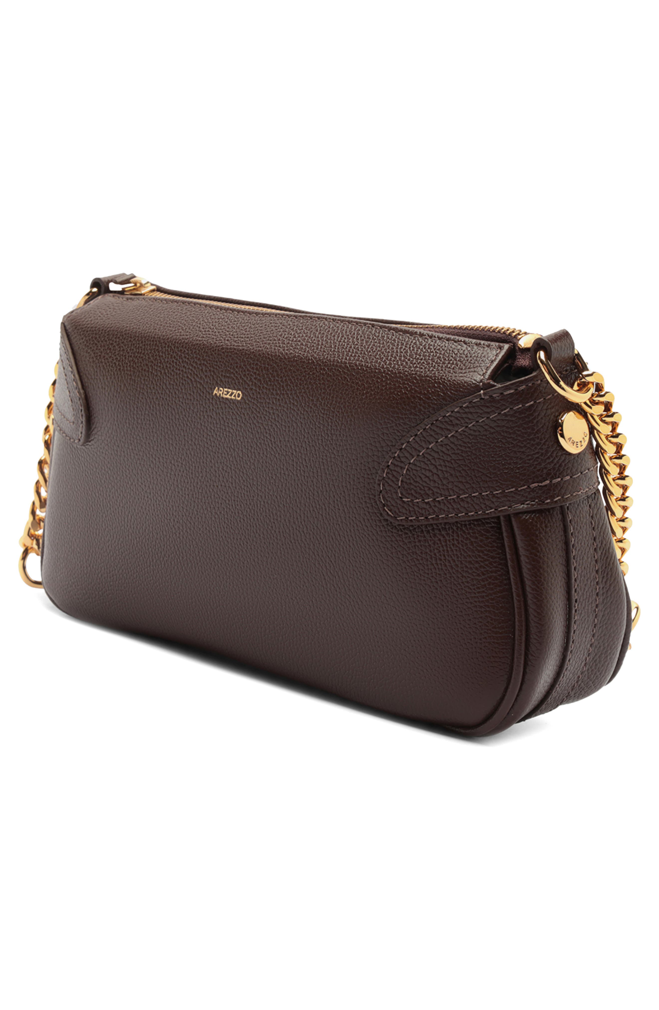 Arezzo Small Elena Leather Crossbody Bag, Alternate, color, 