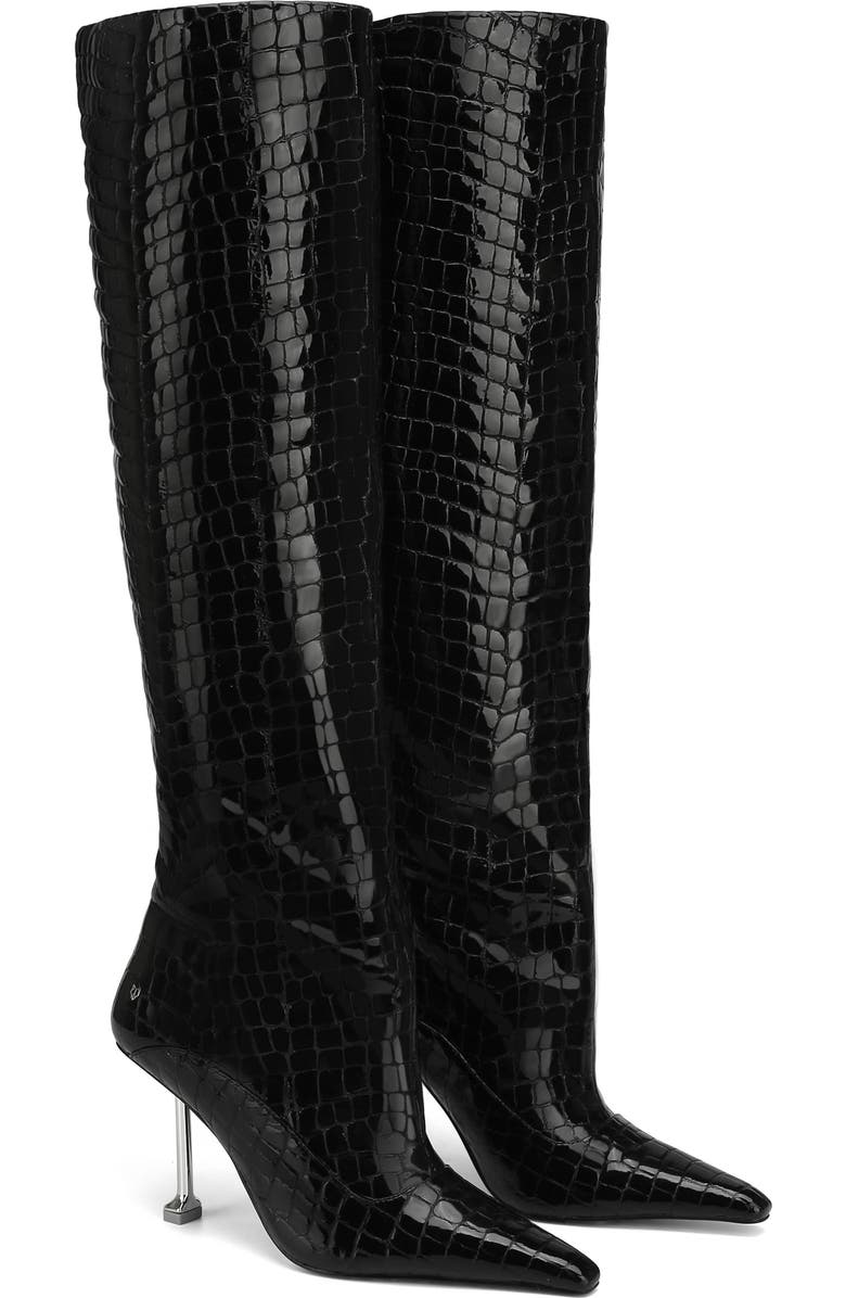 Naked Wolfe Texas Croc Patent Leather, Main, color, Black