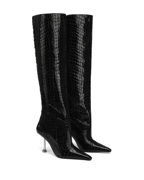 Texas Croc Patent Leather