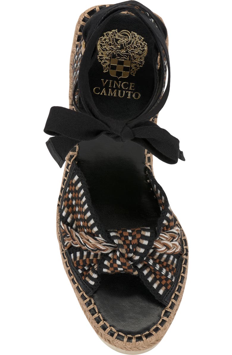 Vince Camuto Bealie Platform Wedge Sandal, Alternate, color, Black Multi