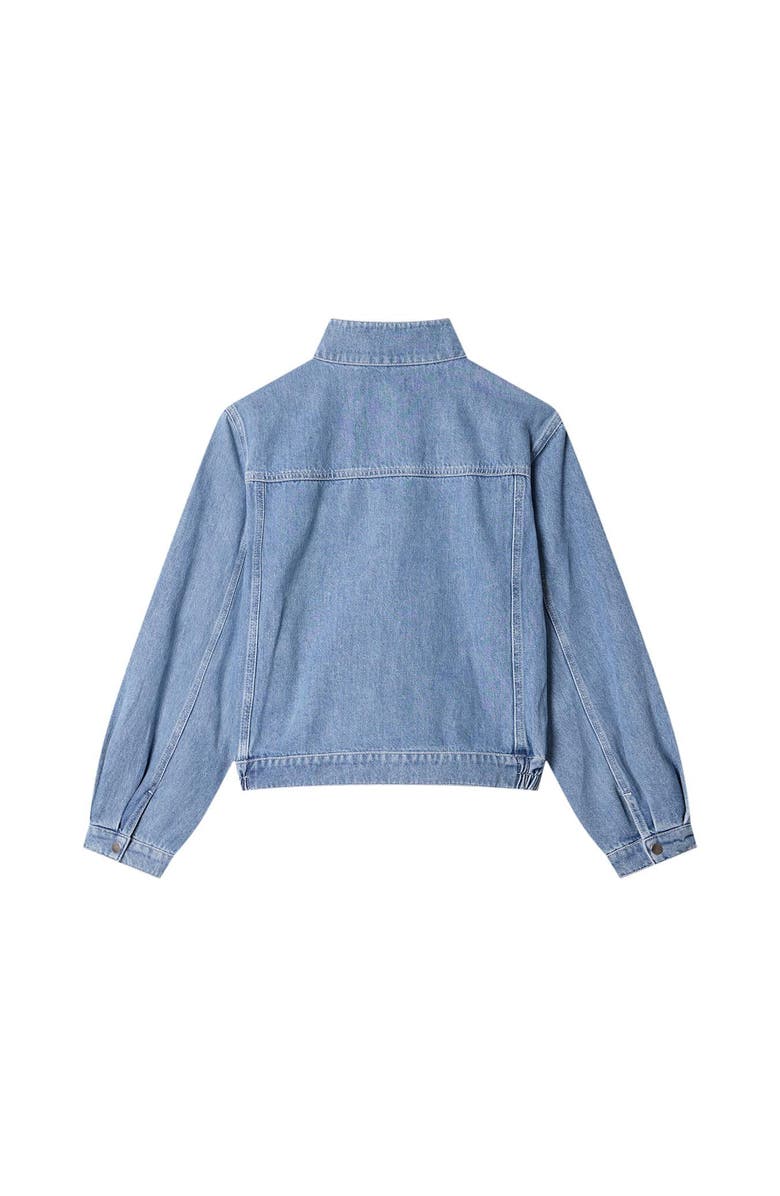 MINT VELVET Denim Bomber Jacket, Alternate, color,
