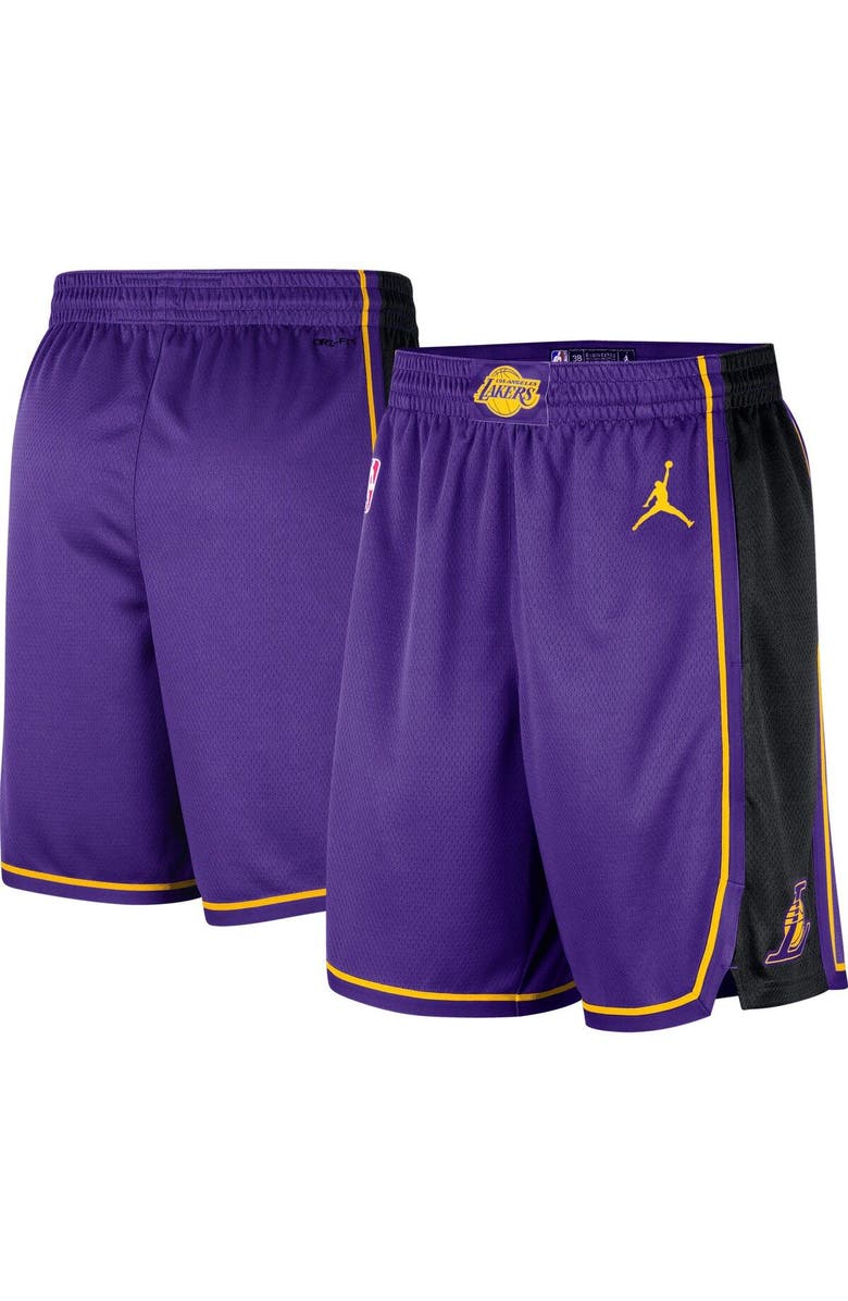 Jordan Brand Men's Jordan Brand Purple Los Angeles Lakers 2022/2023 Statement Edition Swingman Performance Shorts, Alternate, color, 