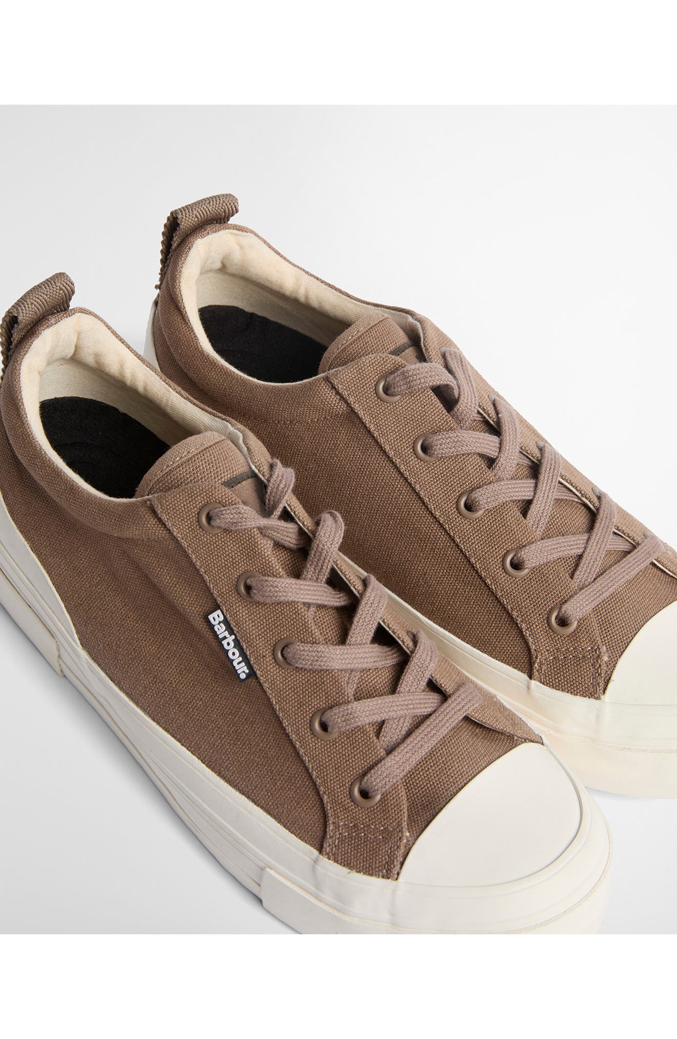 Barbour Stanhope Canvas Low Top Sneaker, Alternate, color, Taupe