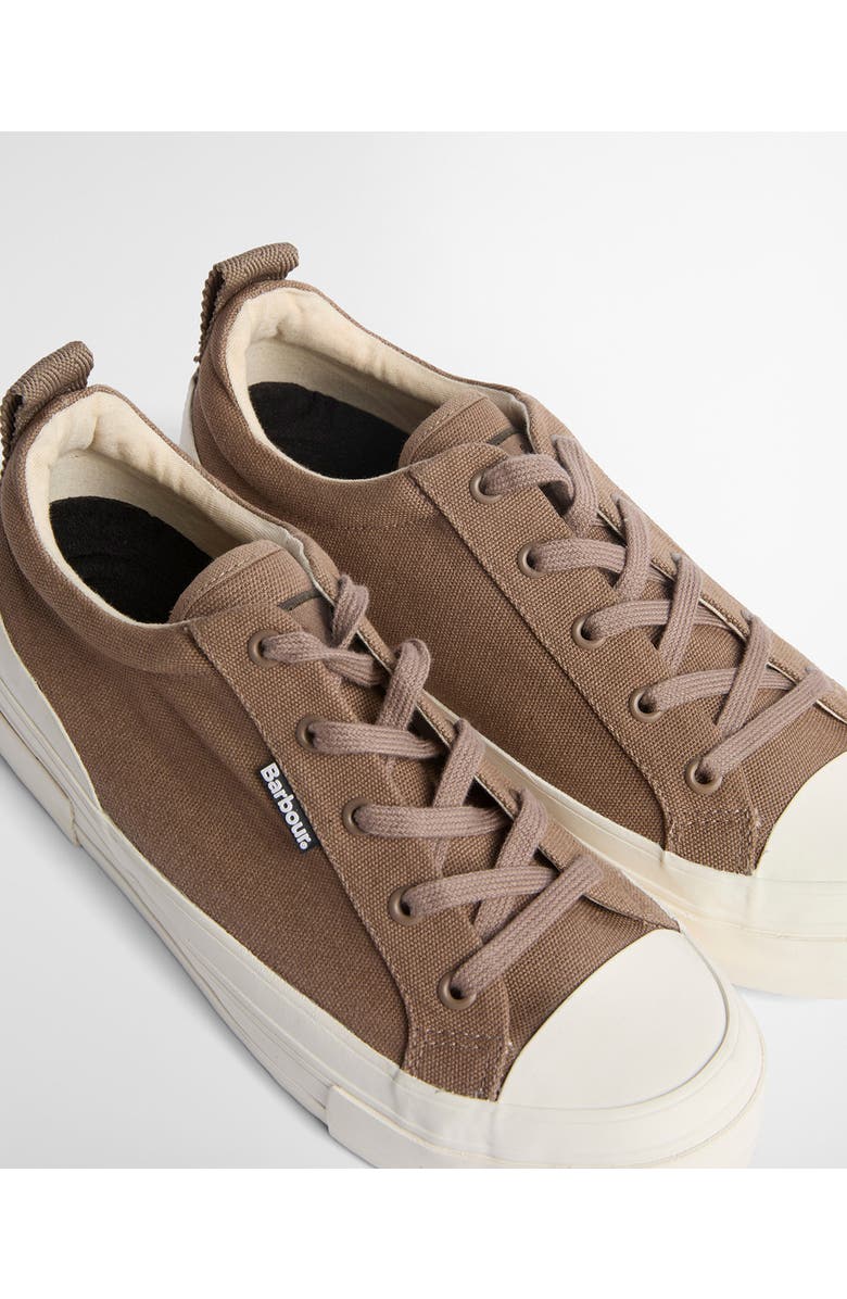 Barbour Stanhope Canvas Low Top Sneaker, Alternate, color, Taupe