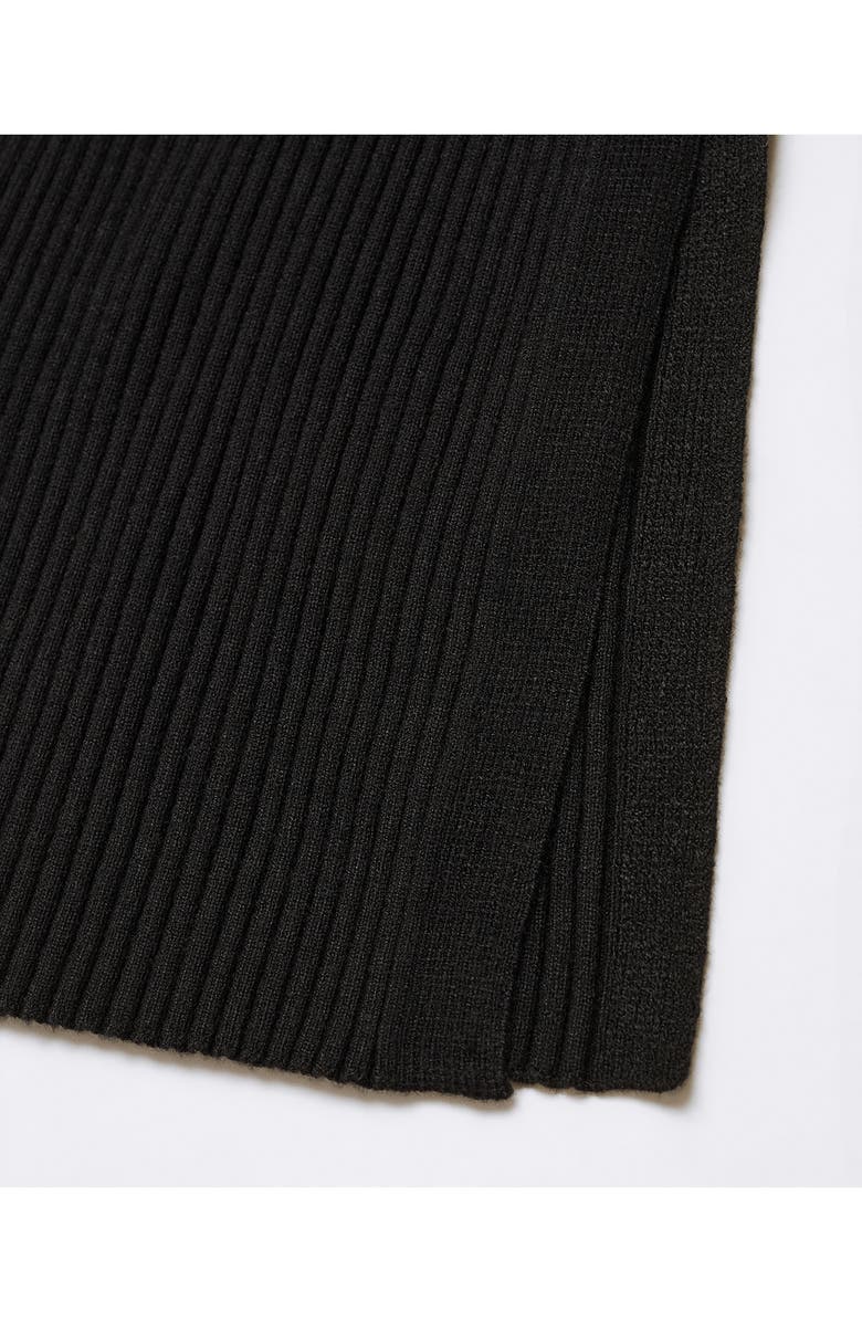 MANGO Long Sleeve Ribbed Sweater Dress, Alternate, color, 