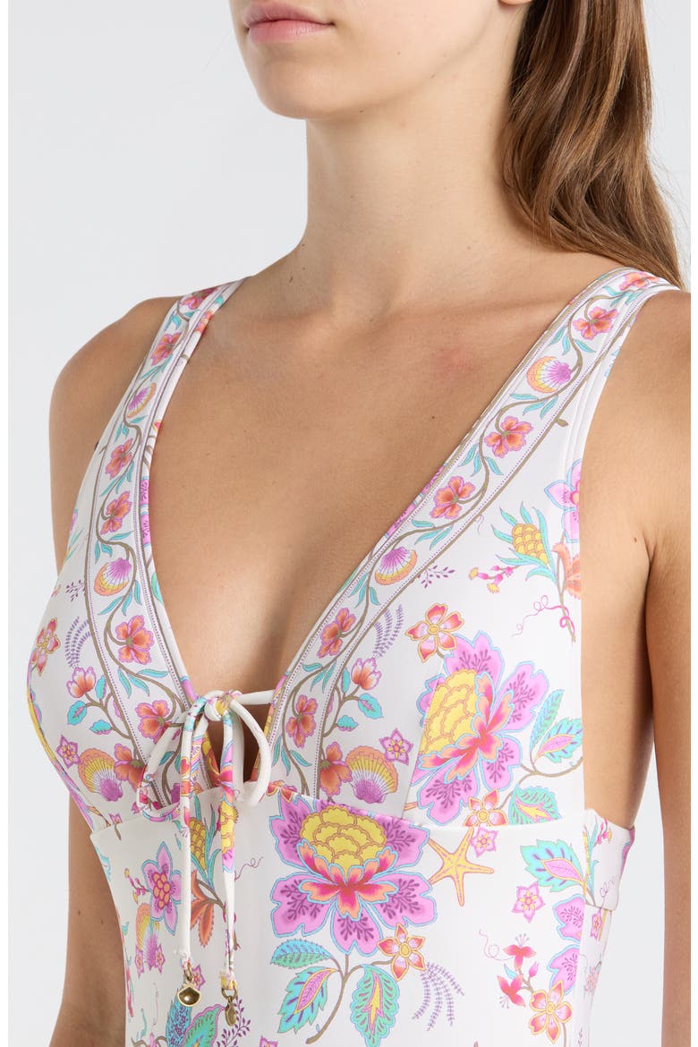 Half Moon Bay One-Piece Swimsuit, Alternate, color, BONE