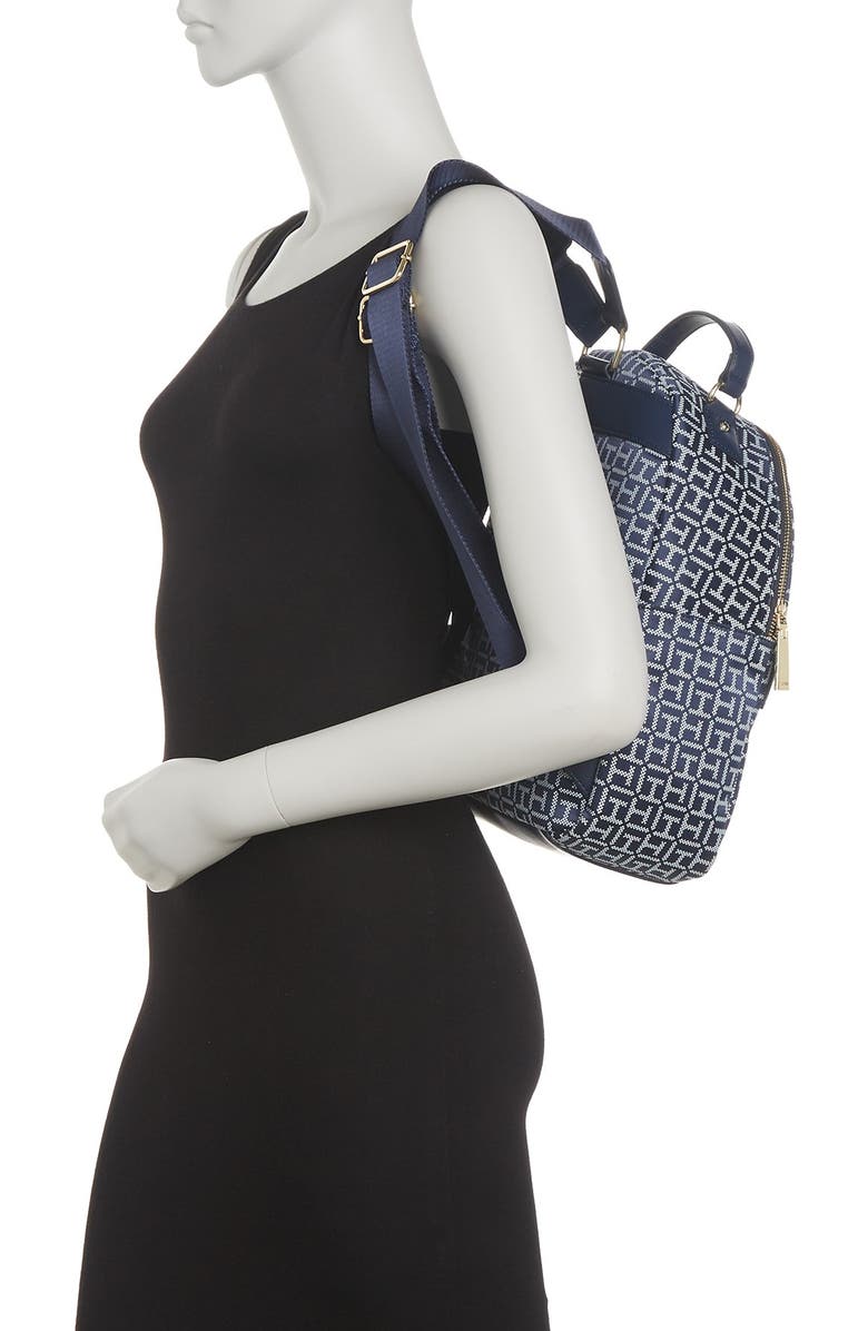 Tommy Hilfiger Emilia Dome Mono Jacquard Backpack, Alternate, color,