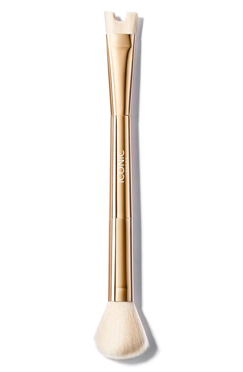 ICONIC LONDON Precision & Contour Duo Brush, Main, color,