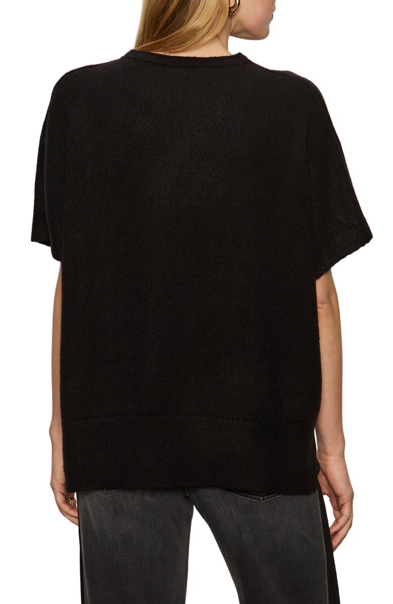 Sanctuary Elbow Sleeve Sweater, Alternate, color, Black