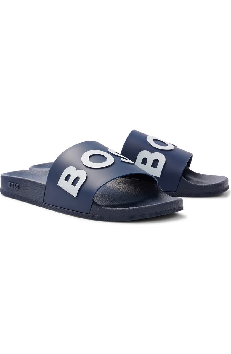 BOSS Bay Slide Sandal, Main, color, Dk Bu