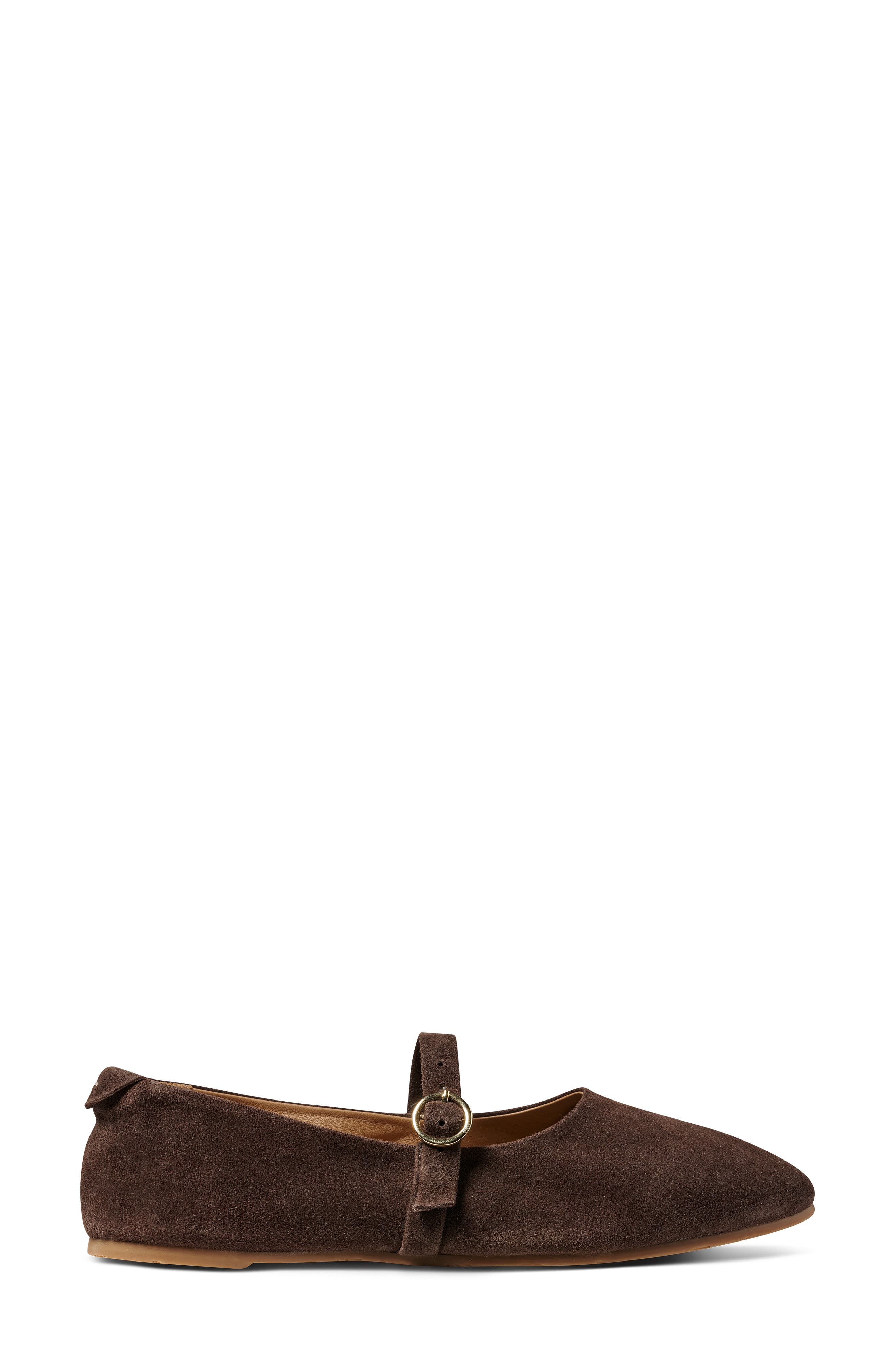 Snipe Mary Jane Flat, Alternate, color, COFFEE