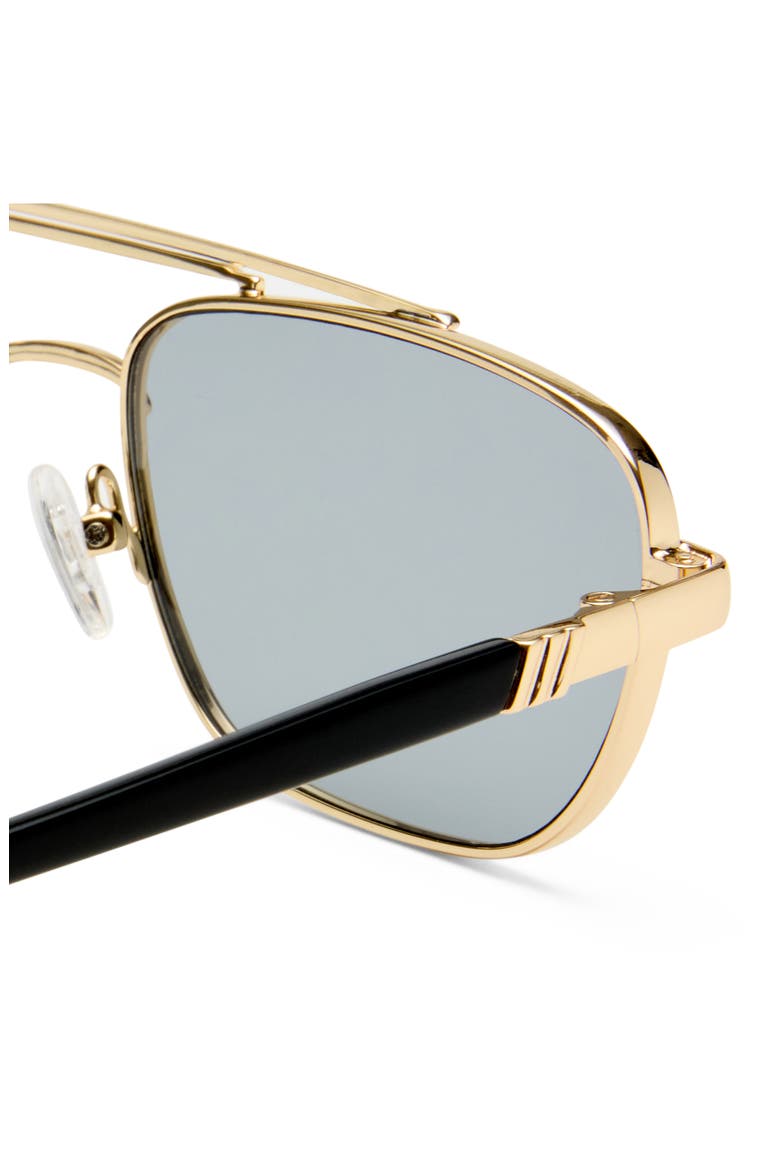 Le Mimi 57mm Aviator Sunglasses, Alternate, color, GOLD / SMOKE TINT