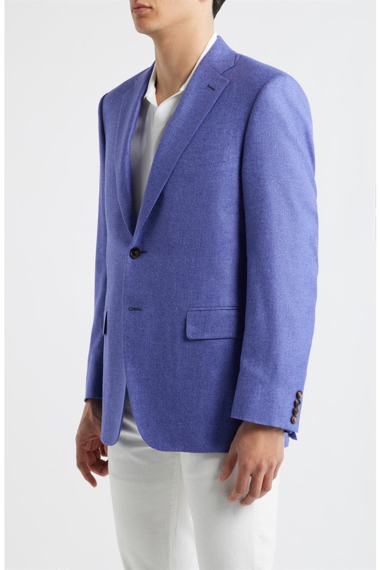 Siena Regular Fit Purple Slub Silk & Cashmere Sport Coat, Alternate, color, PURPLE