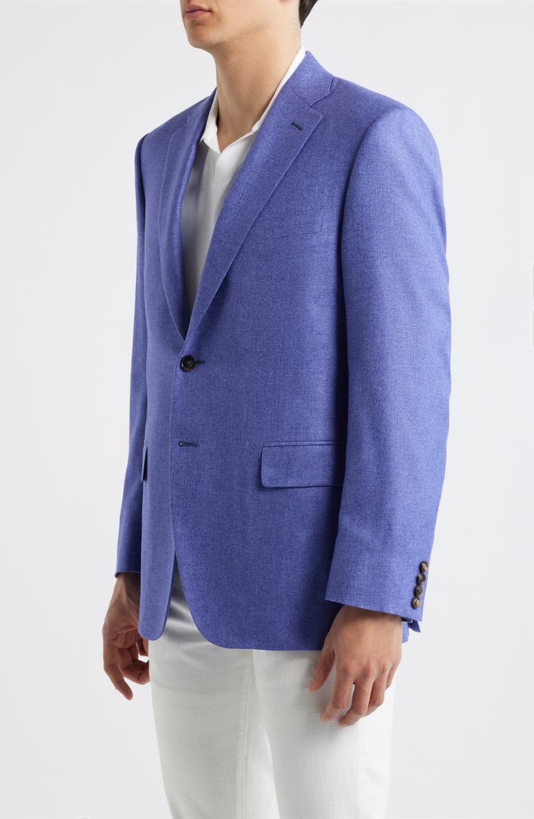 Canali Siena Regular Fit Purple Slub Silk & Cashmere Sport Coat, Alternate, color, Purple