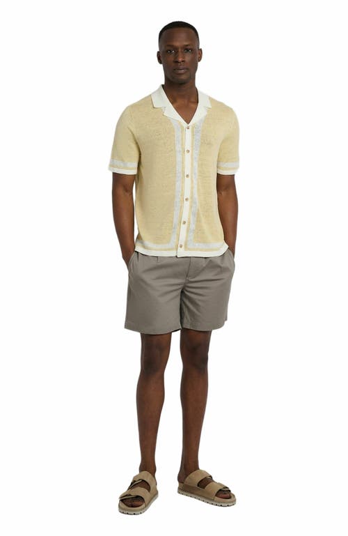 Onia Garment Dye Cotton Drawstring Shorts 6 Cinder In Gray