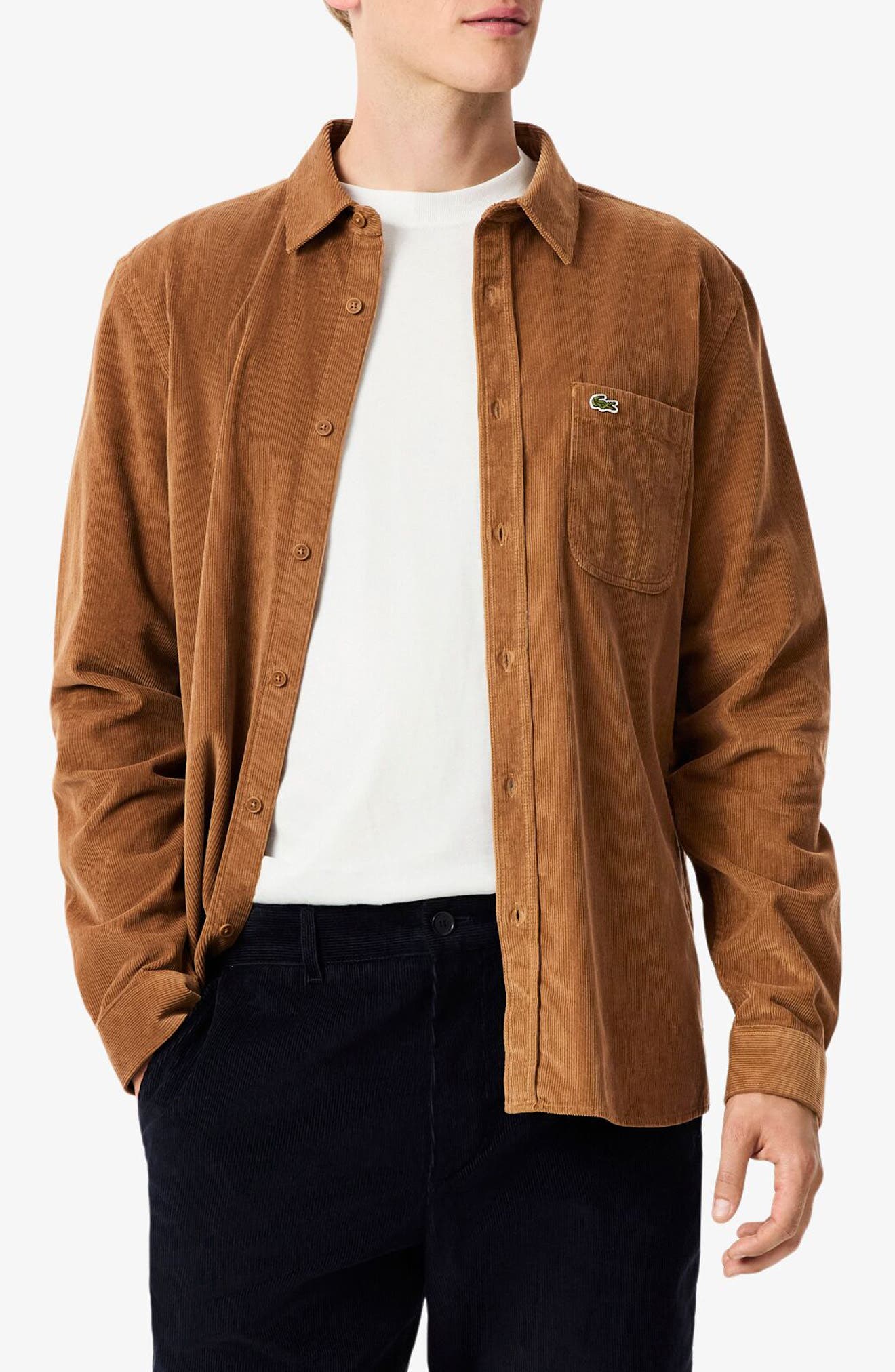 Regular Fit Corduroy Button-Up Shirt - image 3