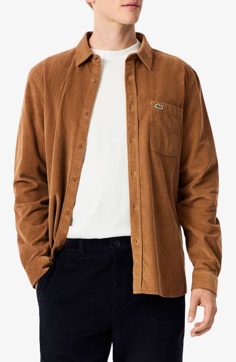 Regular Fit Corduroy Button-Up Shirt