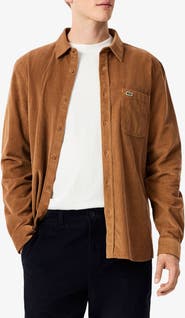 Lacoste Regular Fit Corduroy Button-Up Shirt