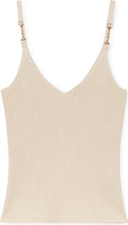 Reiss Cara Rib Silk Blend Camisole