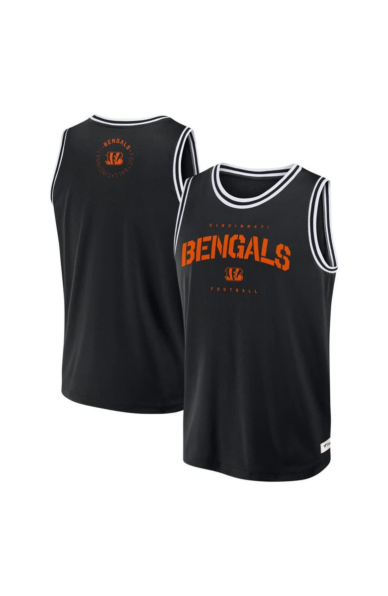 FANATICS Men's Fanatics Black Cincinnati Bengals Elements Future Ground Jersey Tank Top, Alternate, color, Black