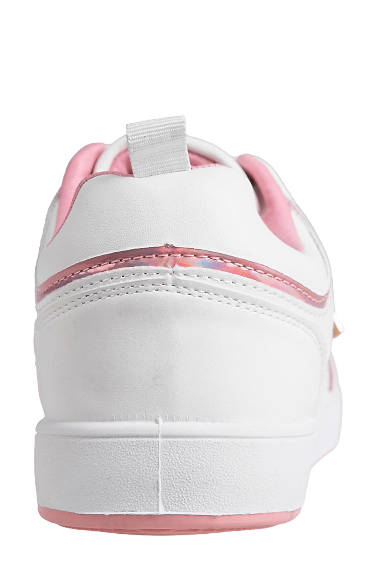 bebe Court Sneaker, Alternate, color, White Multi