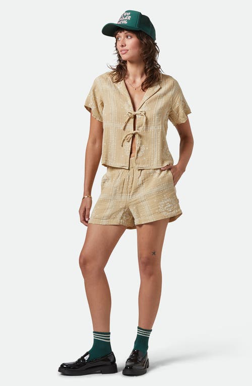 Brixton Wandering Tie Top In Neutral