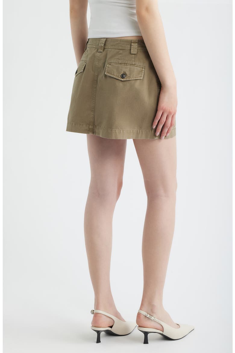 The Utility Cotton Miniskirt, Alternate, color, ARMY