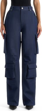 Manière De Voir Emilie High Waisted Cargo Pants