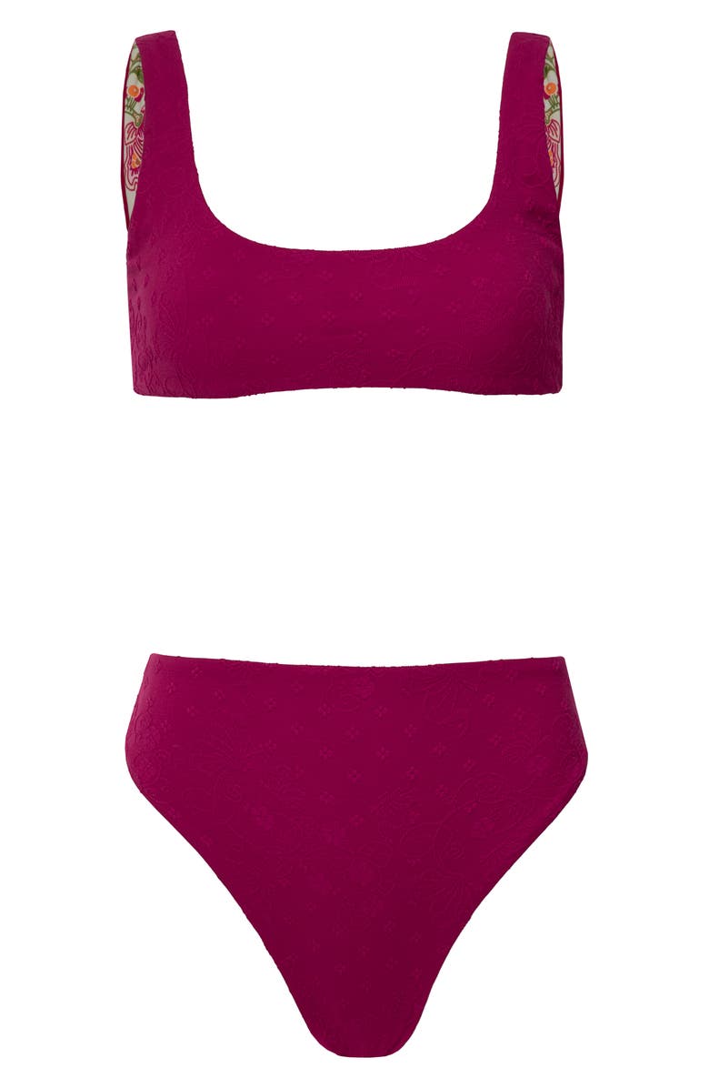 Maaji Rebel Reversible Bikini Top, Alternate, color, Pink