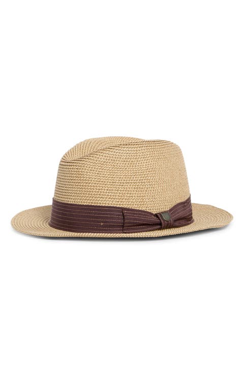 Roma Packable Straw Fedora