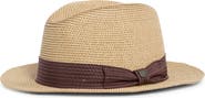 Brixton Roma Packable Straw Fedora