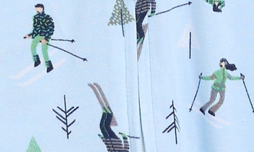 Pillow Talk Matching Family Ski Days Footed Pajamas