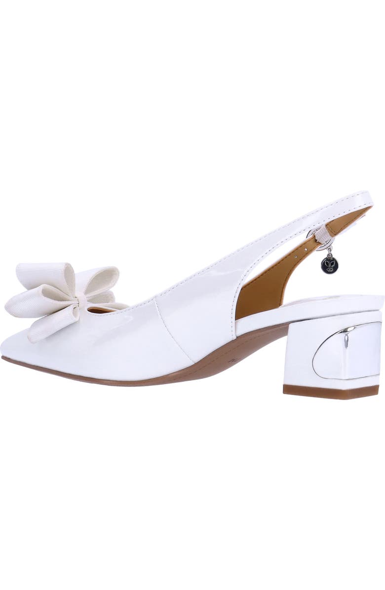 J. Reneé Kimma Pointed Toe Pump, Alternate, color, White