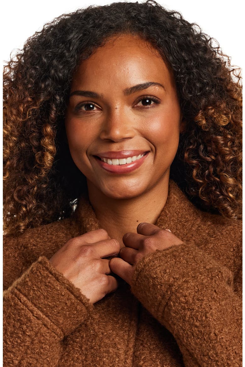 Bouclé Jacket, Alternate, color, TOFFEE