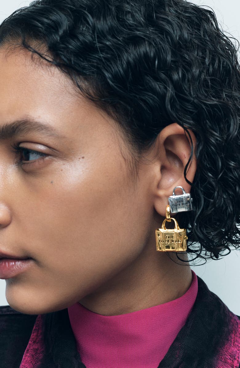 Marc Jacobs The Tote Bag Stud Earrings, Alternate, color,