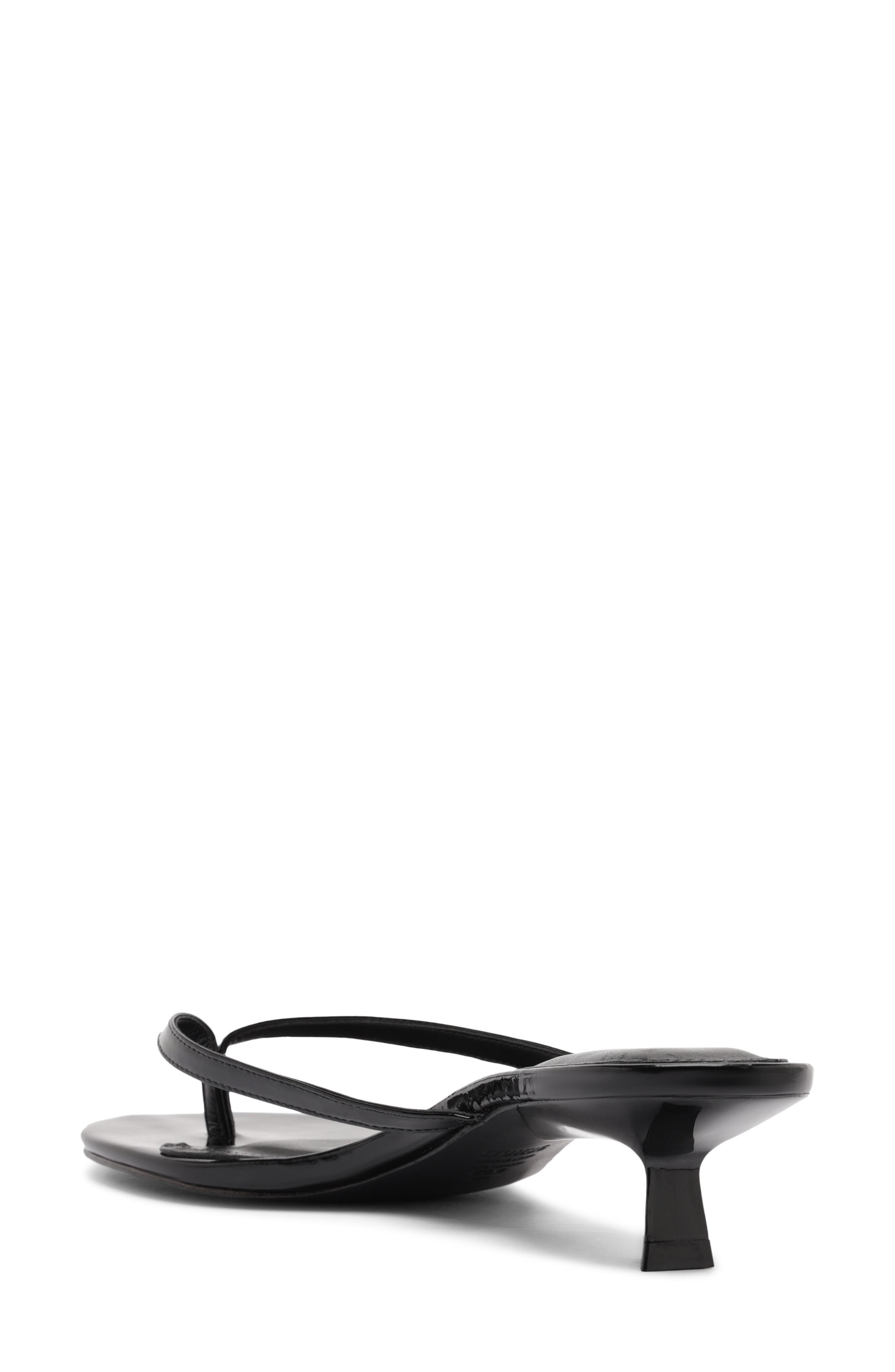 Schutz Carolyn Kitten Heel Sandal, Alternate, color, Black Patent