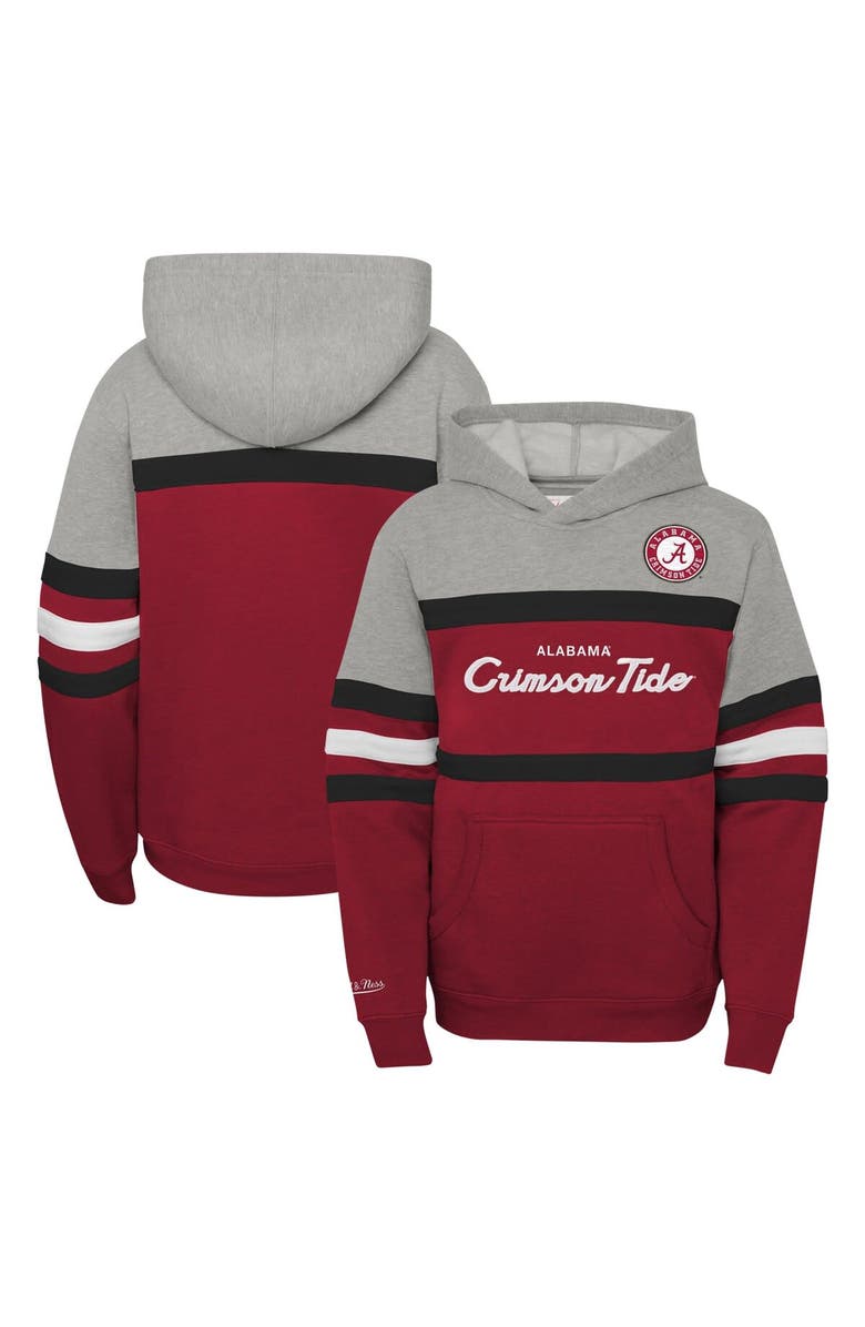 Mitchell & Ness Youth Mitchell & Ness  Crimson Alabama Crimson Tide Head Coach Hoodie, Alternate, color, Crimson