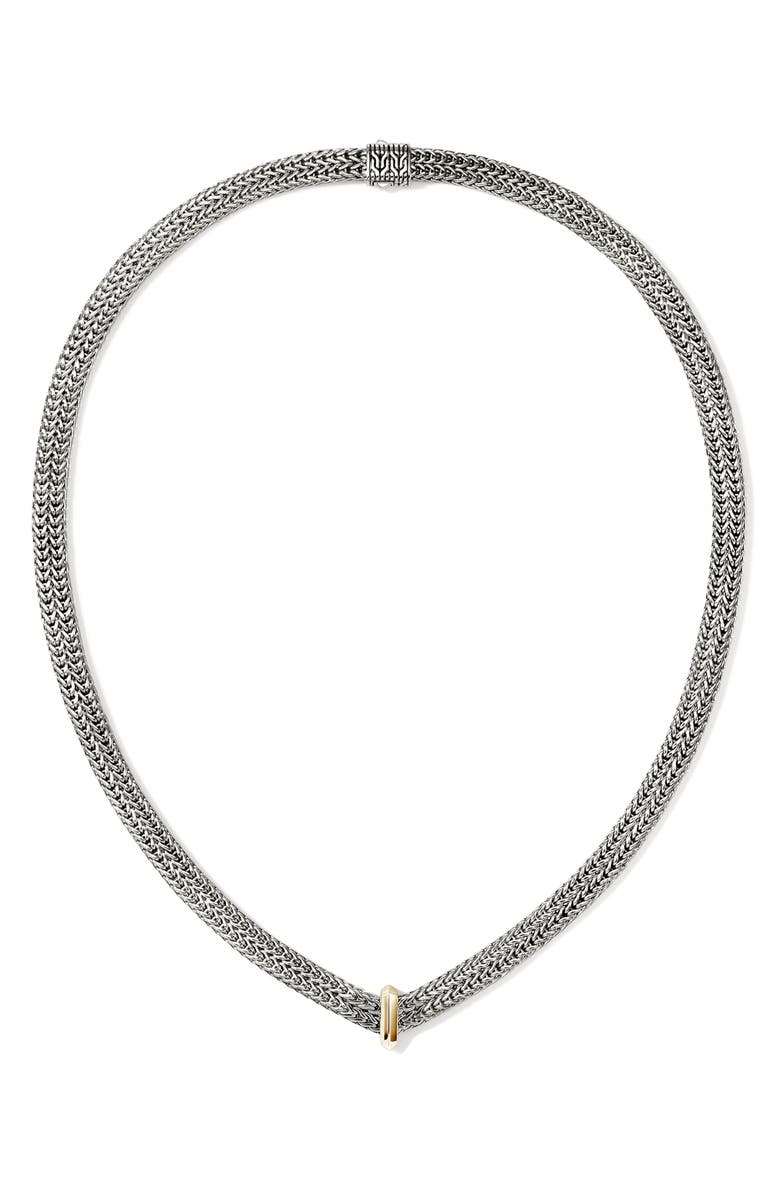 John Hardy Icon Link Necklace, Main, color, Silver And Gold
