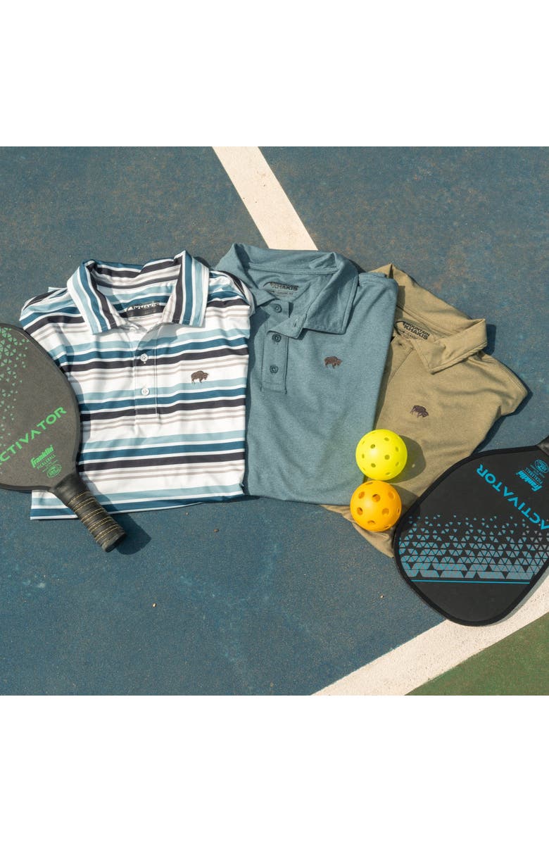 Mountain Khakis Roan Stripe Performance Polo, Alternate, color, Spring Water