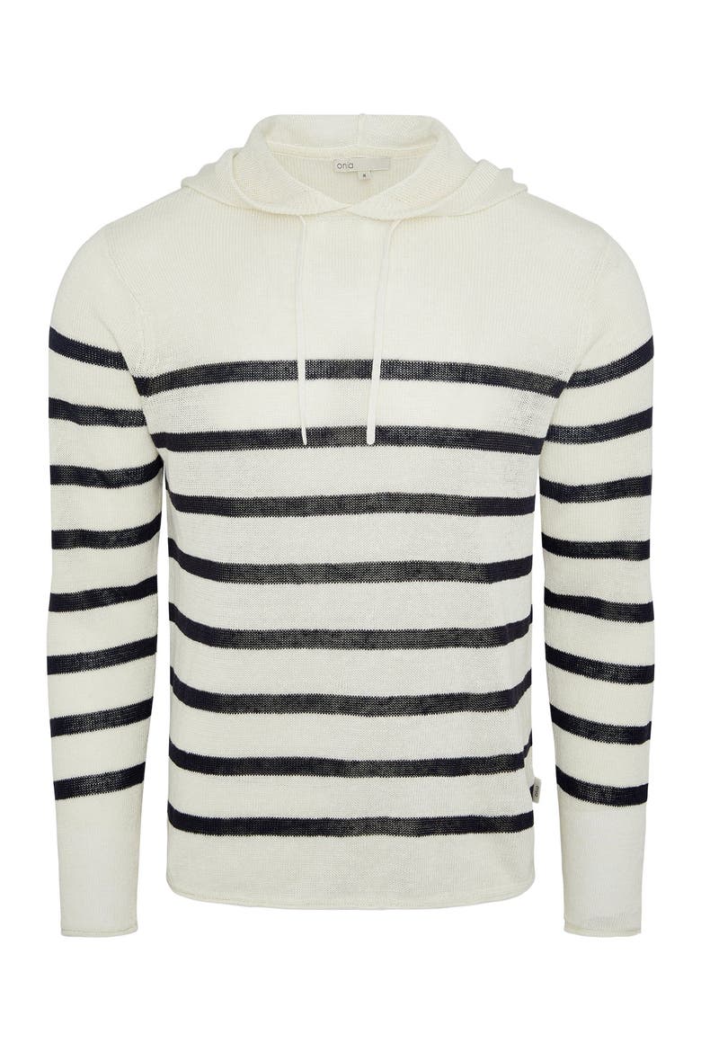 Frank Hooded Sweater, Alternate, color, Midnight/Egret