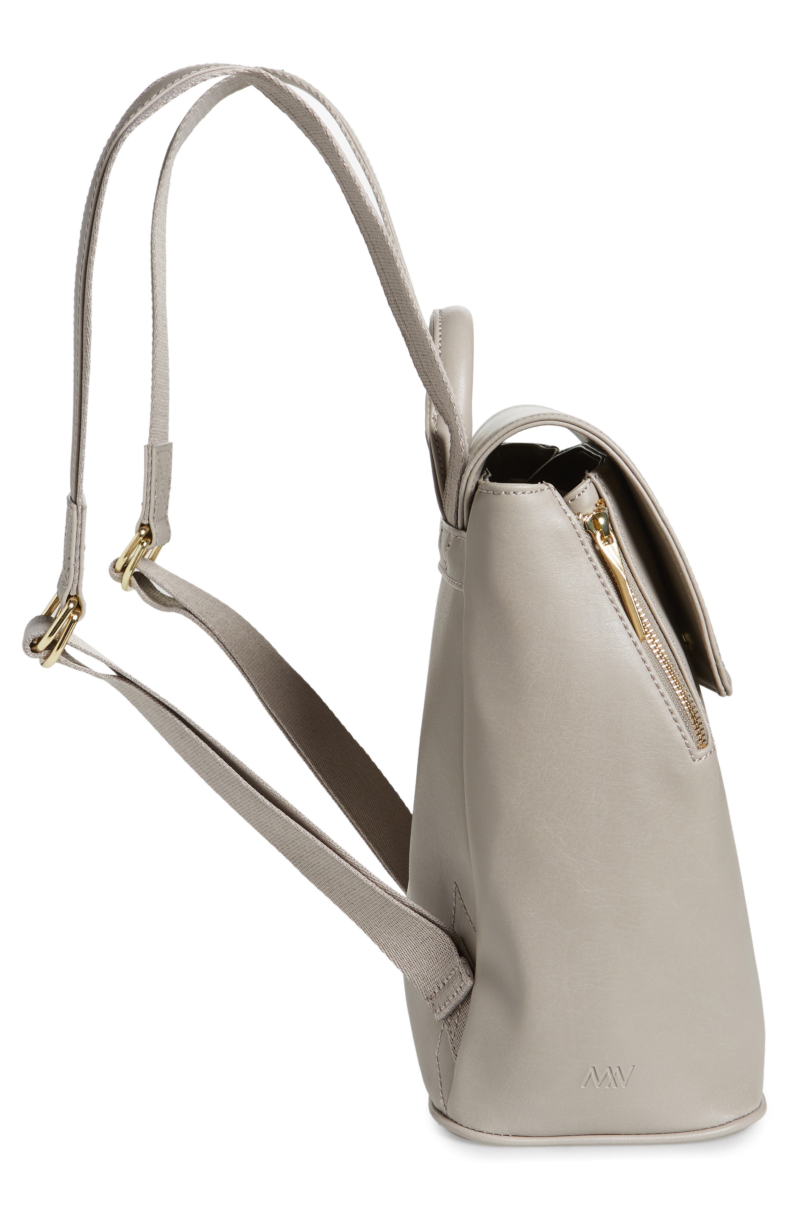 Mini Fabi Faux Leather Backpack, Alternate, color, WAVE