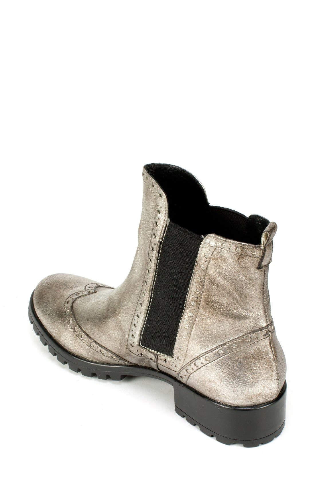 'Breanne' Chelsea Boot, Alternate, color, ANTIQUE SIVER LEATHER