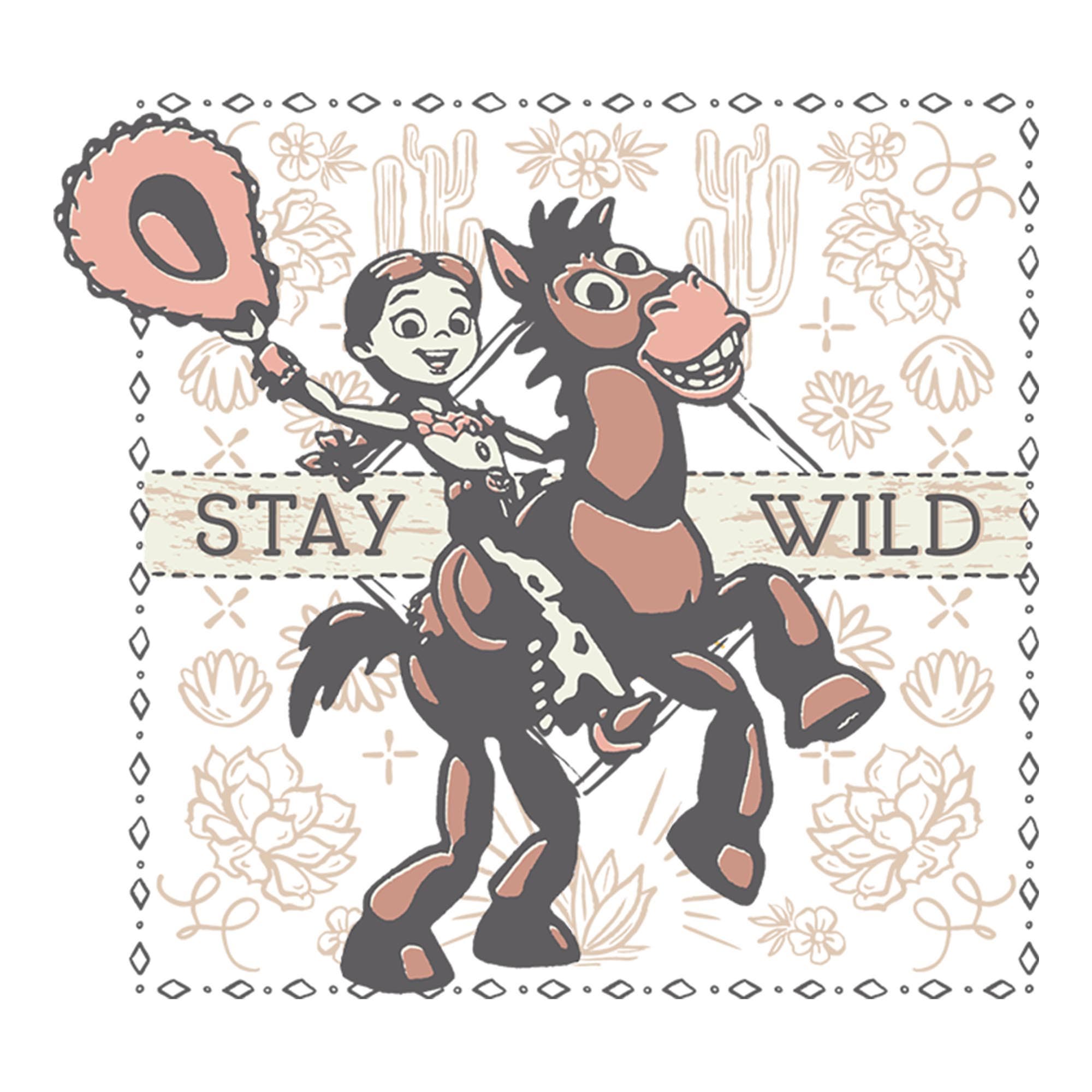 Toy Story 5 Boys' Stay Wild Jessie And Bullseye Graphic Short Sleeve T ...