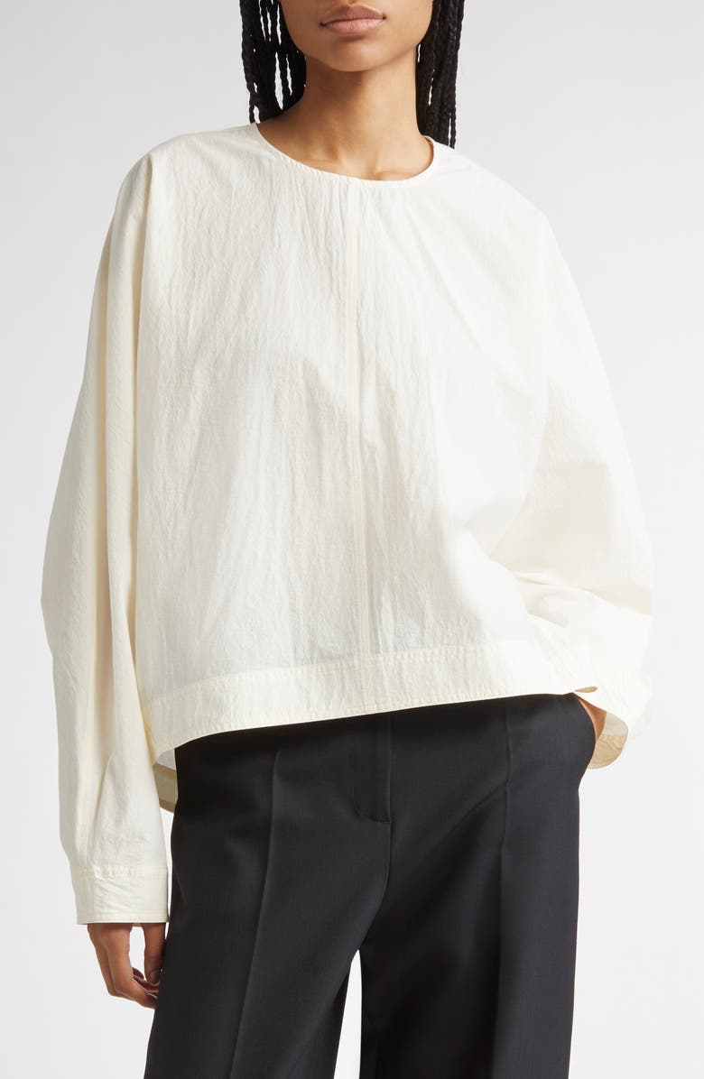 TOTEME Balloon Sleeve Top, Main, color, Off White